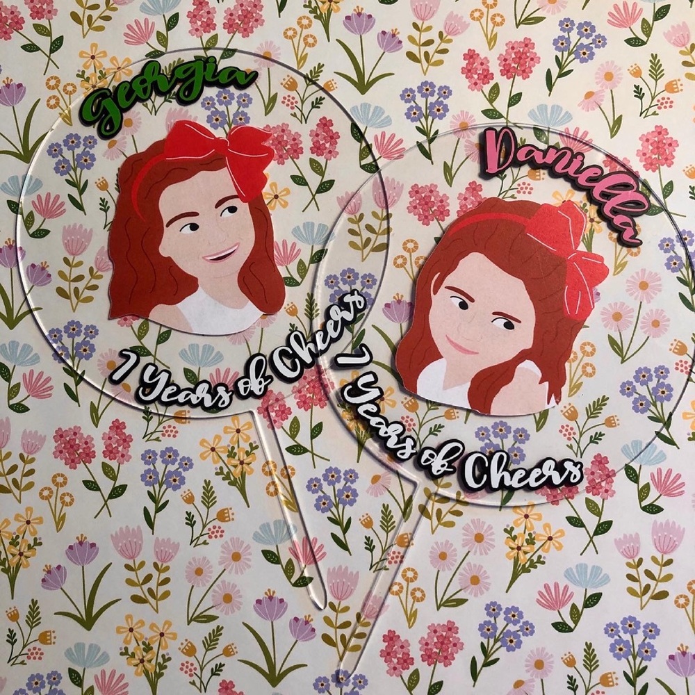 Custom Cake Toppers Custom, Acrylic Cake Topper - Picture 2 of 2